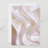 Boeketten van meerkleurige Rozen op zijden texture (Achterkant)