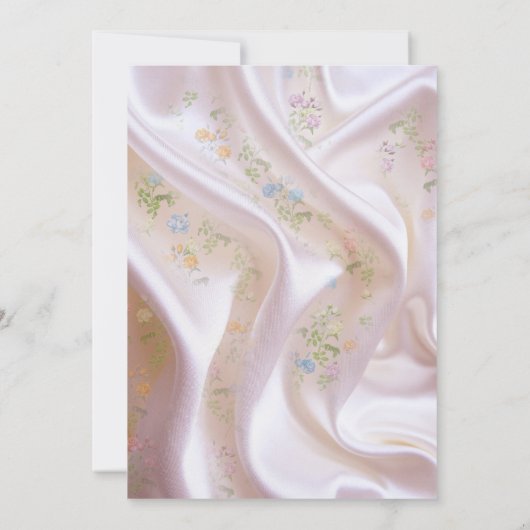 Boeketten van meerkleurige Rozen op zijden texture (Achterkant)