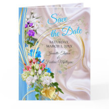 Boeketten van meerkleurige Rozen op zijden texture