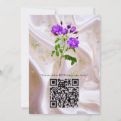 Boeketten van meerkleurige Rozen op zijden texture Kaart (Achterkant)