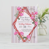 Boeketten van meerkleurige Rozen op zijden texture Kaart (Staand voorkant)