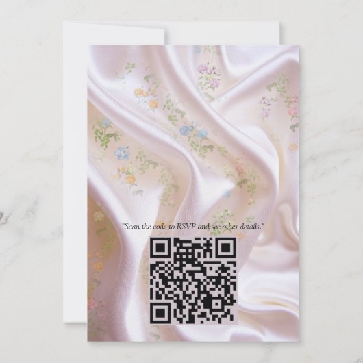 Boeketten van meerkleurige Rozen op zijden texture Kaart (Achterkant)