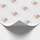 Boeketten zakelijk logo Sticker Cadeaupapier (Hoek)