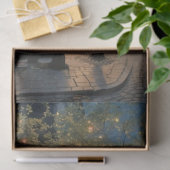 Boekhandel bij Nacht Decoupage Tissuepapier (Geschenk)