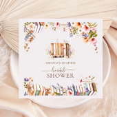 Boekhandel Blush Wildflower Vrijgezellenfeest Servet