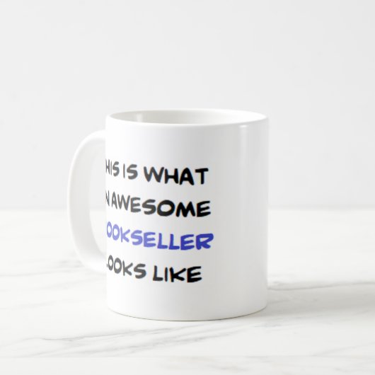 boekhandel, geweldige koffiemok (Voorkant links)