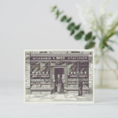  boekhandel Tekening 1891 Briefkaart (Staand voorkant)