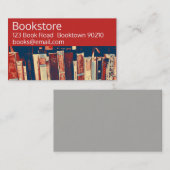 Boekhandels-, boekhandels- en onlineboeken visitekaartje (Voorkant / Achterkant)