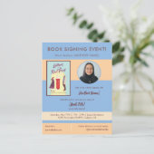 Boekhandtekening Evenement Auteur Verschijning Bla Briefkaart (Staand voorkant)