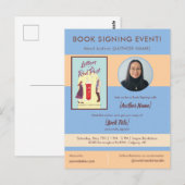 Boekhandtekening Evenement Auteur Verschijning Bla Briefkaart (Voorkant / Achterkant)
