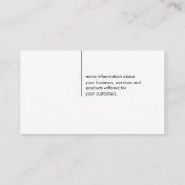 Boekhoud Geld Grafiek Visitekaartje (Achterkant)