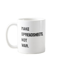 Boekhoud Spreadsheet Grappige Mok