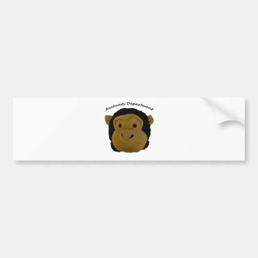 Boekhoudafdeling Bumpersticker (Voorkant)