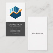 Boekhoudbelastingkantoor | Financieel logo | Finan Visitekaartje (Voorkant / Achterkant)