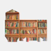 Boekhoudboekenbibliotheek Bladwijzer lezen Bedankdoosjes (Uitgevouwen)