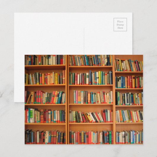 Boekhoudboekenbibliotheek Bladwijzer lezen Briefkaart (Voorkant / Achterkant)