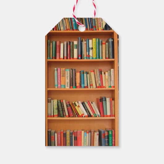 Boekhoudboekenbibliotheek Bladwijzer lezen Cadeaulabel (Achterkant)