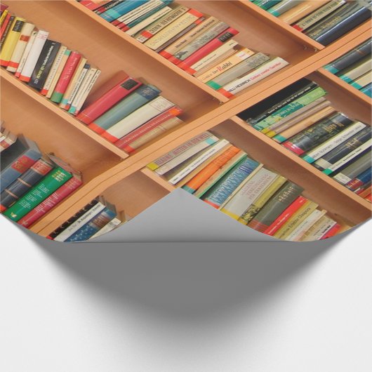 Boekhoudboekenbibliotheek Bladwijzer lezen Cadeaupapier (Hoek)