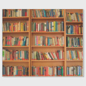 Boekhoudboekenbibliotheek Bladwijzer lezen Cadeaupapier (Vlak)