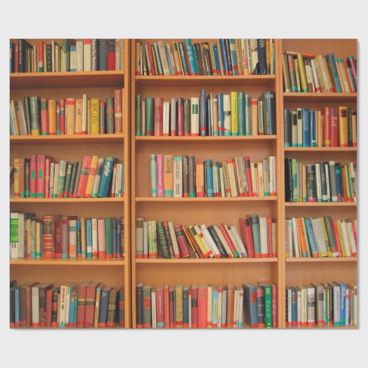 Boekhoudboekenbibliotheek Bladwijzer lezen Cadeaupapier (Vlak)