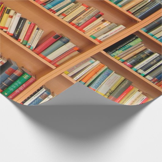 Boekhoudboekenbibliotheek Bladwijzer lezen Cadeaupapier (Hoek)