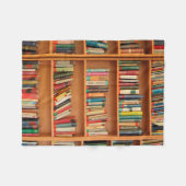 Boekhoudboekenbibliotheek Bladwijzer lezen Fleece Deken (Voorkant (Horizontaal))