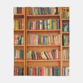 Boekhoudboekenbibliotheek Bladwijzer lezen Fleece Deken (Voorkant)