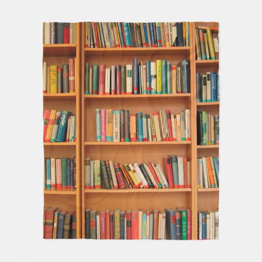 Boekhoudboekenbibliotheek Bladwijzer lezen Fleece Deken (Voorkant)