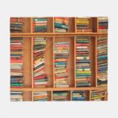 Boekhoudboekenbibliotheek Bladwijzer lezen Fleece Deken (Voorkant (Horizontaal))