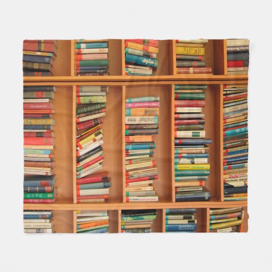 Boekhoudboekenbibliotheek Bladwijzer lezen Fleece Deken (Voorkant (Horizontaal))