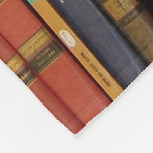 Boekhoudboekenbibliotheek Bladwijzer lezen Fleece Deken (Hoek)