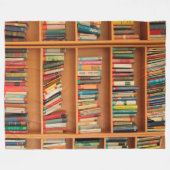 Boekhoudboekenbibliotheek Bladwijzer lezen Fleece Deken (Voorkant (Horizontaal))