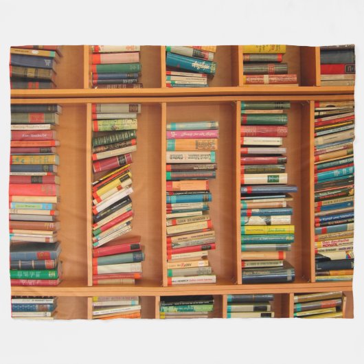 Boekhoudboekenbibliotheek Bladwijzer lezen Fleece Deken (Voorkant (Horizontaal))