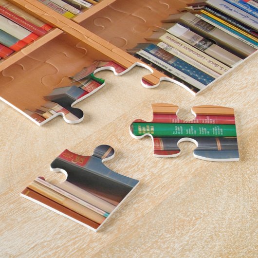 Boekhoudboekenbibliotheek Bladwijzer lezen Legpuzzel (Zijkant)