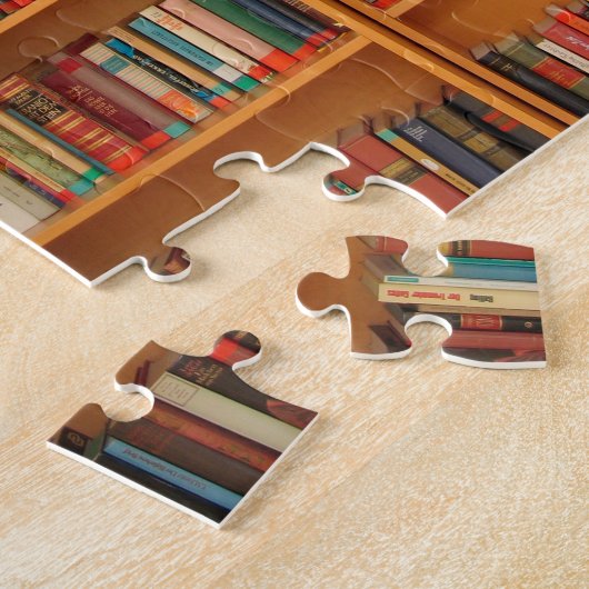 Boekhoudboekenbibliotheek Bladwijzer lezen Legpuzzel (Zijkant)