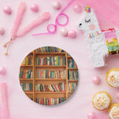 Boekhoudboekenbibliotheek Bladwijzer lezen Papieren Bordje (Feest)