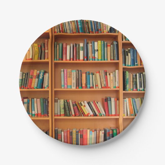 Boekhoudboekenbibliotheek Bladwijzer lezen Papieren Bordje (Voorkant)