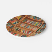 Boekhoudboekenbibliotheek Bladwijzer lezen Papieren Bordje (Gekanteld)