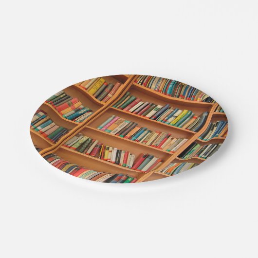 Boekhoudboekenbibliotheek Bladwijzer lezen Papieren Bordje (Gekanteld)