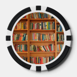 Boekhoudboekenbibliotheek Bladwijzer lezen Pokerchips
