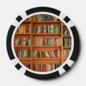 Boekhoudboekenbibliotheek Bladwijzer lezen Pokerchips (Achterkant)