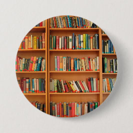 Boekhoudboekenbibliotheek Bladwijzer lezen Ronde Button 7,6 Cm