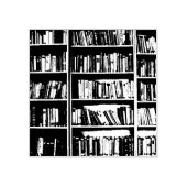 Boekhoudboekenbibliotheek Bladwijzer lezen Rubberstempel (Afrduk)