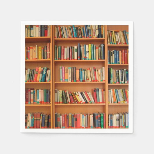 Boekhoudboekenbibliotheek Bladwijzer lezen Servetten (Voorkant)