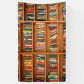 Boekhoudboekenbibliotheek Bladwijzer lezen Spandoek (Verticaal)