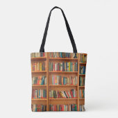 Boekhoudboekenbibliotheek Bladwijzer lezen Tote Bag (Achterkant)