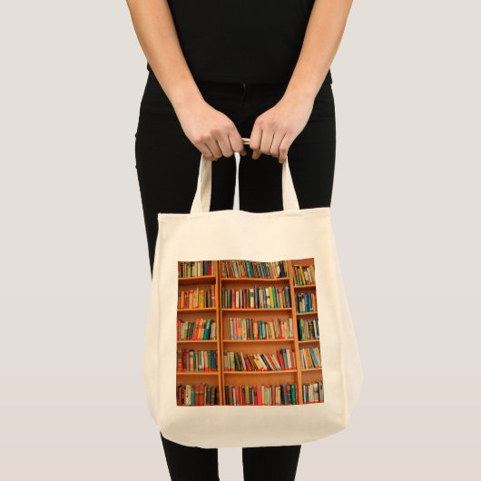 Boekhoudboekenbibliotheek Bladwijzer lezen Tote Bag (Voorkant (product))
