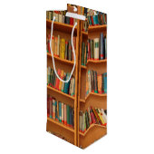 Boekhoudboekenbibliotheek Bladwijzer lezen Wijn Cadeautas (Achterkant Gekanteld)