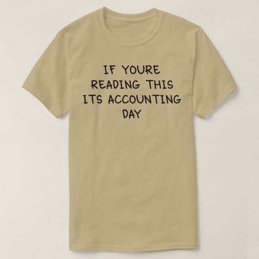 Boekhouddag T-shirt (Design voorkant)