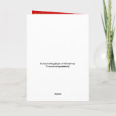 Boekhouddagen van Kerstmis Accountant Joke Song Feestdagen Kaart (Achterkant)
